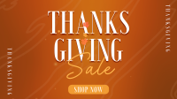 Thanksgiving Autumn Shop Sale Facebook event cover Image Preview