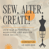 Tailoring Alteration Workshop Instagram Post Preview