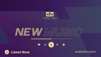 Bright New Music Announcement Facebook Event Cover Design