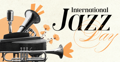 Modern International Jazz Day Facebook ad Image Preview