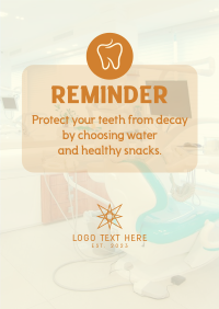 Dental Reminder Poster Design