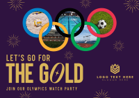 Olympic Watch Party Postcard Preview