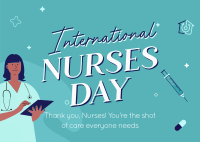 International Nurses Day Postcard Design