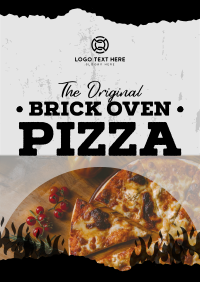 Brick Oven Pizza Flyer Design
