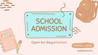 Kiddie School Admission Facebook Event Cover Design