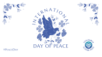 Floral Peace Dove Facebook event cover Image Preview