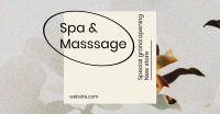 Spa & Massage Opening Facebook Ad Design