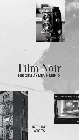 Film Noir Movie Night Facebook story Image Preview