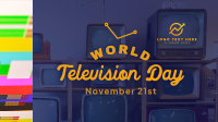 Rustic TV Day Facebook event cover Image Preview