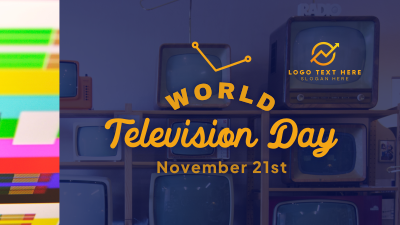 Rustic TV Day Facebook event cover Image Preview
