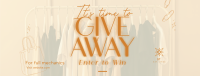 Fashion Giveaway Alert Facebook Cover Image Preview