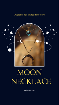 Moon Necklace Facebook story Image Preview