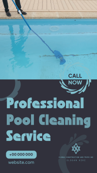 Pool Cleaning Service Instagram Story Design