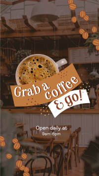 Open Daily Cafe TikTok Video Design