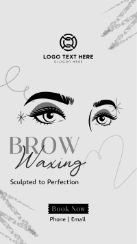Eyebrow Waxing Service Facebook Story Design