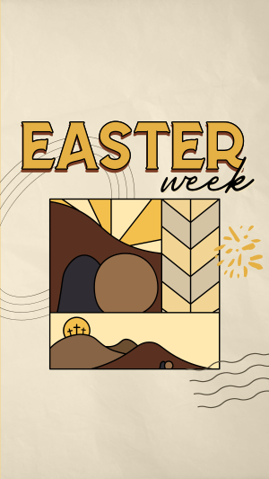 Holy Easter Week Instagram story Image Preview