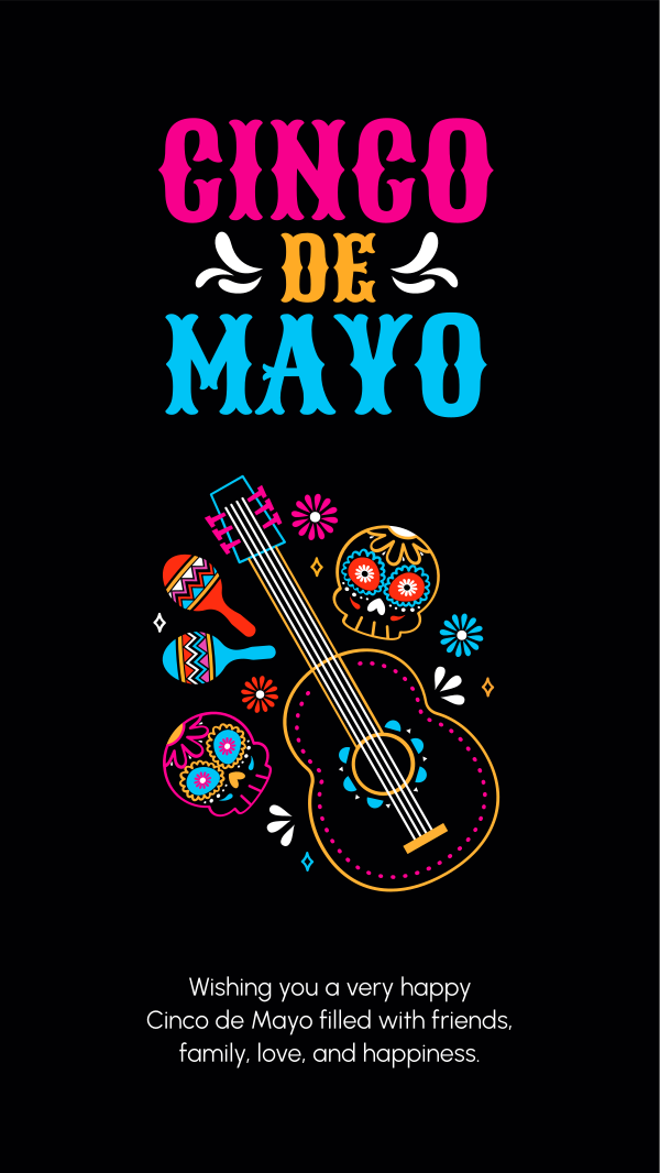 Bright and Colorful Cinco De Mayo Instagram Story Design Image Preview