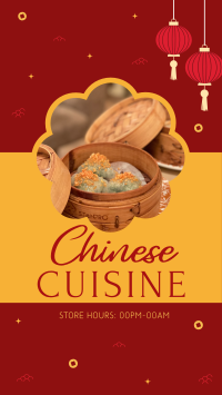 Chinese Cuisine Facebook Story Design