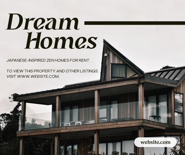 Dream Homes Facebook Post Design