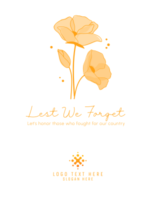 Lest We Forget Flyer Image Preview