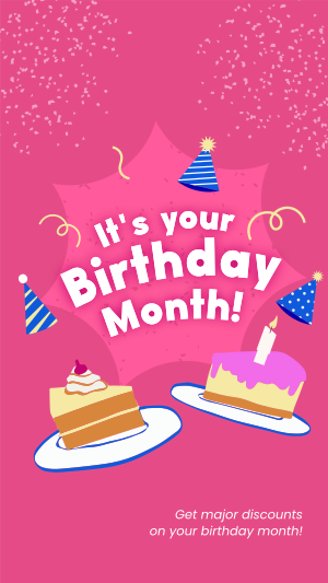 It's your Birthday Month Facebook story Image Preview