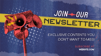 Grunge Pop Newsletter Facebook event cover Image Preview