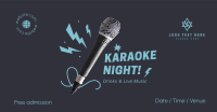 Karaoke Night Blast Facebook Ad Design