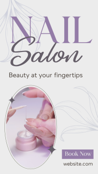 Beauty Nail Salon Facebook Story Design