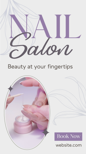 Beauty Nail Salon Facebook story Image Preview