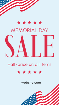 Memorial Day Sale Instagram reel Image Preview