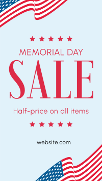 Memorial Day Sale Instagram Reel Image Preview