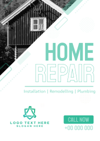 House Repair Service Offer Poster Design