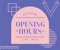 New Opening Hours Facebook Post Design