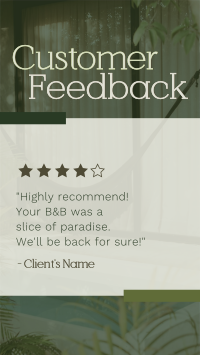 Tropical Hotel Feedback Facebook Story Image Preview