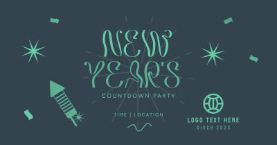 New Year Countdown Party Facebook ad Image Preview