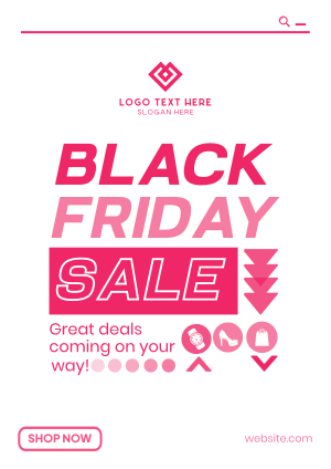 Excited for Black Friday Flyer Image Preview