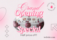 Special Grand Opening Postcard Design
