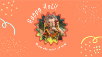 Happy Holi Festival Facebook Event Cover Design