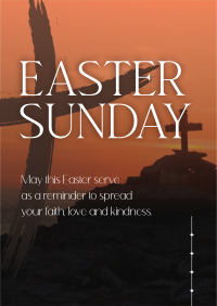 Easter Holy Cross Reminder Flyer Image Preview