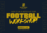 Football Workshop Postcard Image Preview