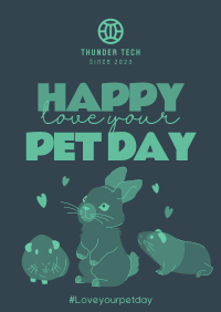 Happy Pet Day Poster Image Preview