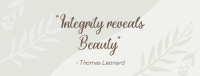 Beauty Dainty Pattern Facebook Cover Design
