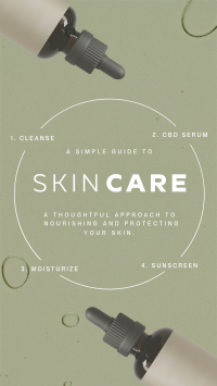 Minimalist Skin Care Routine Instagram Story Design