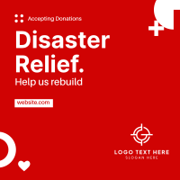 Disaster Relief Shapes Instagram Post Design