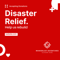 Disaster Relief Shapes Instagram post Image Preview