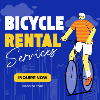 Modern Bicycle Rental Services Instagram post Image Preview