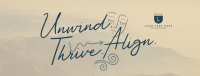 Unwind, Align, and Thrive Facebook cover Image Preview