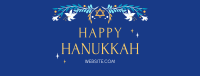Celebrating Hanukkah Facebook Cover Design