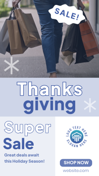 Super Sale this Thanksgiving Instagram reel Image Preview