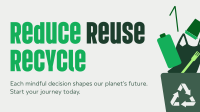 Reduce Reuse Recycle Waste Management Animation Image Preview